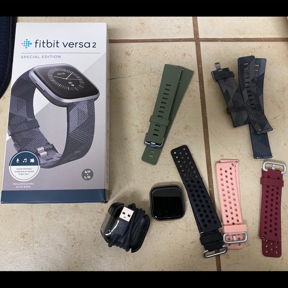Fit Bit Fitbit Versa 2 New 7 Bands Large & Small